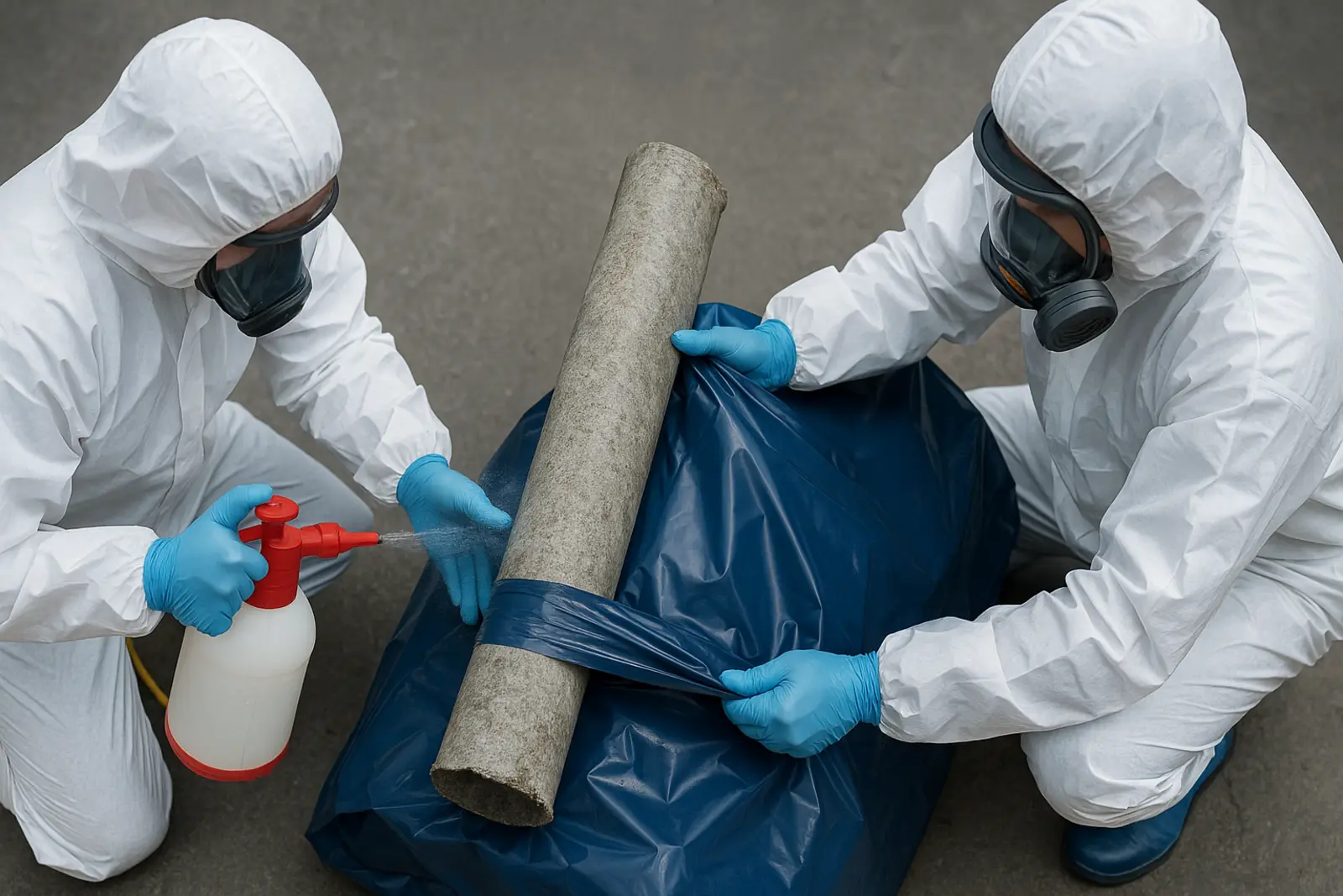 Retirada controlada de fibrocemento doble bolsa