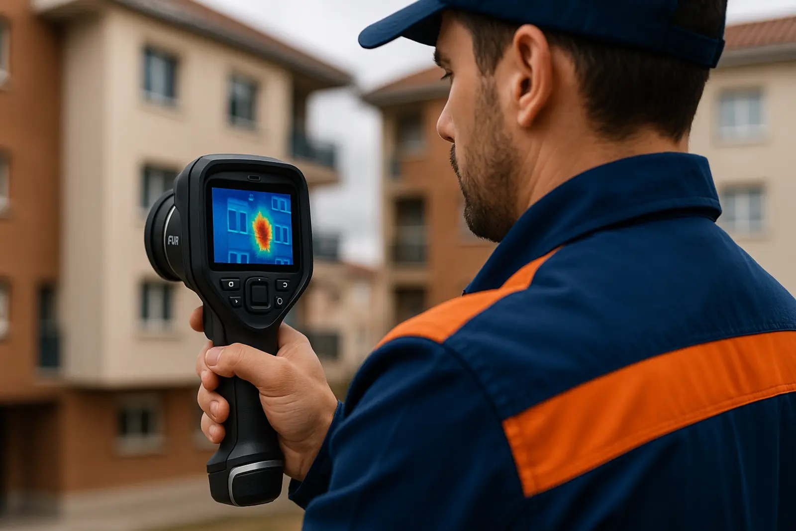 Localización de fugas con cámara térmica FLIR en Rivas